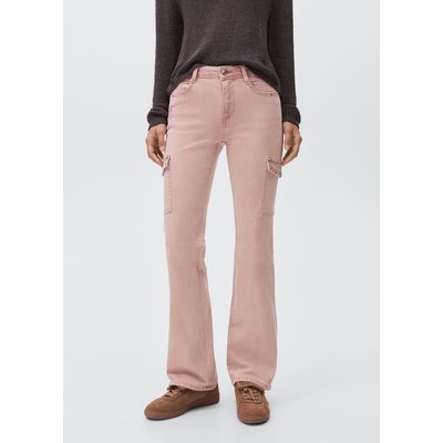 Jean flare cargo clouté MANGO TEEN