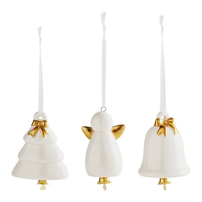 Set de 3 décorations de Noël en céramique MATHILDE M