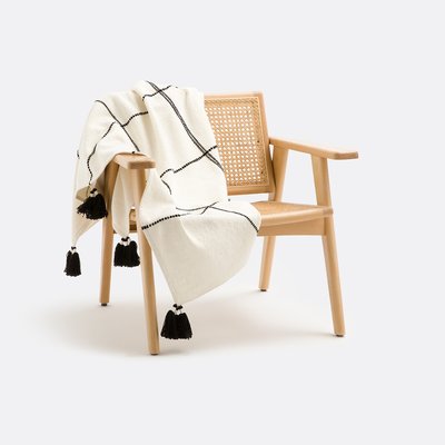 Plaid finition pompons, Makeba LA REDOUTE INTERIEURS