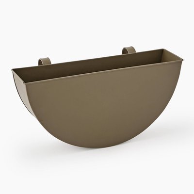 Jardinière demi-lune, taille L/M, en métal MONOPRIX