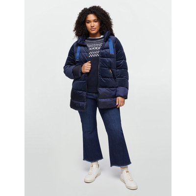Veste rembourrée en velours doux avec partie inférieure matelassée FIORELLA RUBINO