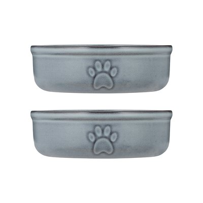 Set of 2 Reactive Glaze Pet Bowls 15cm MASON CASH