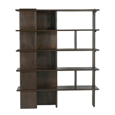 Bibliothèque déstructurée en bois marron 150 cm ALMA PIER IMPORT