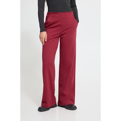 Pantalon jambe large, coupe droite, taille haute ICHI