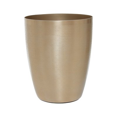 26cm Art Deco Champagne Finish Waste Bin SO'HOME