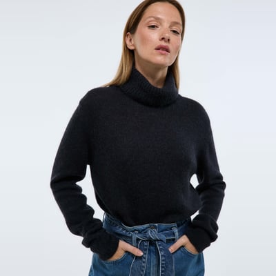 Pull col rond ample en cachemire MONOPRIX