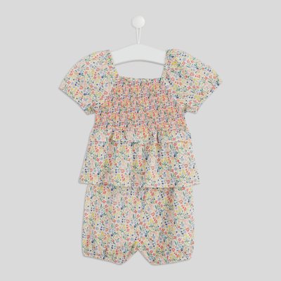 Ensemble blouse manches courtes et short imprimés en coton BIO BOUT'CHOU