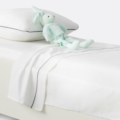 Drap Plat bébé, uni, en coton LA REDOUTE INTERIEURS