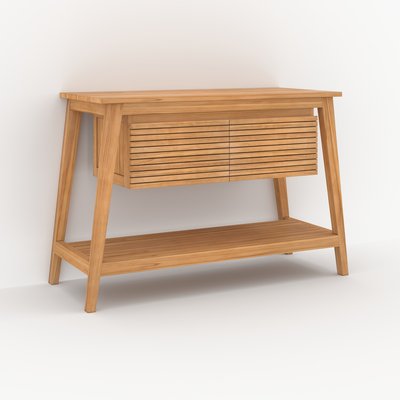 Meuble de salle de bain en bois de teck 120 cm - CÉSAR RENDEZ-VOUS DÉCO