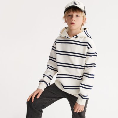 Sweat à capuche rayé oversize en molleton LA REDOUTE COLLECTIONS