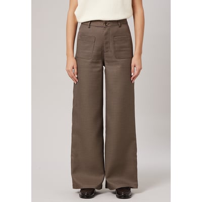 Pantalon large femme à carreaux DEBBY DEELUXE