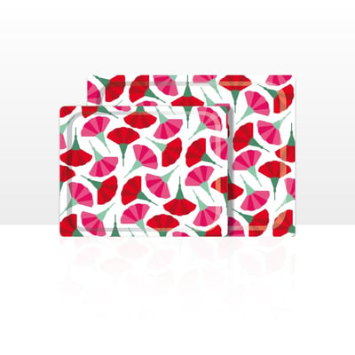Plateau de service, lot de 2 (42 x 29 et 48 x 37 cm) DON HIERRO