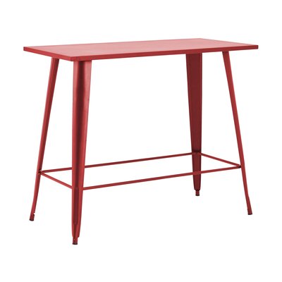Table haute de jardin en métal style industriel, NEW YORK OVIALA