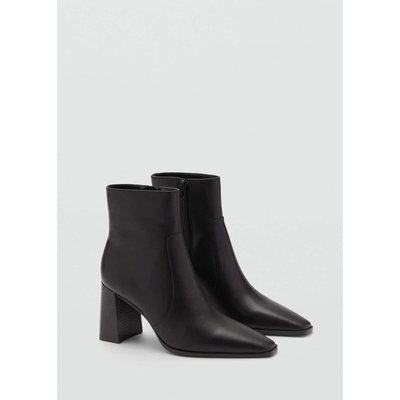Bottines cuir à talon MANGO
