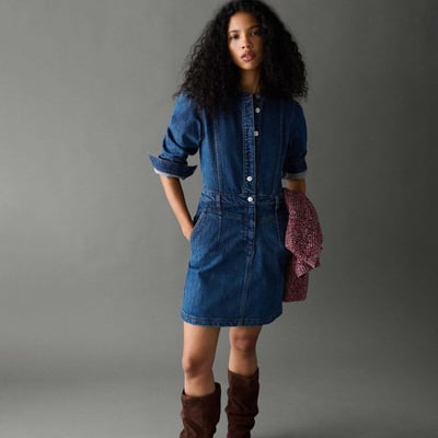 Robe Courte Coupe Décontractée En Denim PEPE JEANS