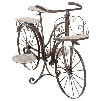Porte-plante 5 places forme vélo en fer forgé VELO ATMOSPHERA
