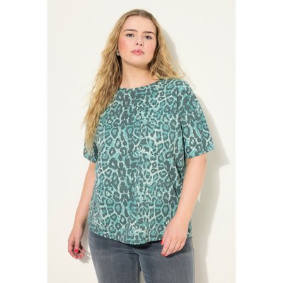 T-shirt à col rond et motif léopard coloré STUDIO UNTOLD