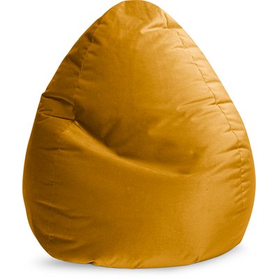 Pouf interieur poire velours MARLA BEAN XXL MAGMA HEIMTEX
