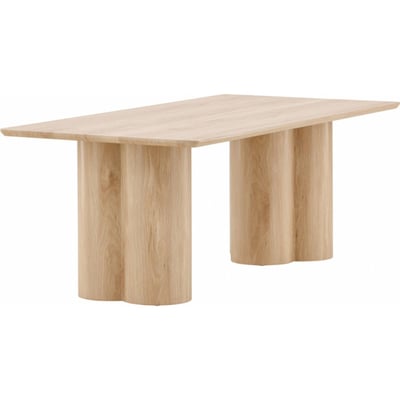 Table basse rectangulaire en chêne blanchi RECOLLECTION