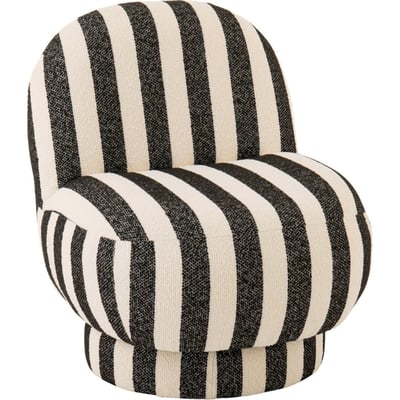 Chaise longue rayée en tissu RECOLLECTION