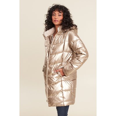 Doudoune longue doree femme La Redoute