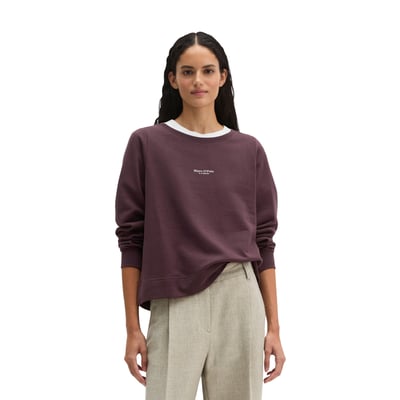 Sweat-shirt ample teint en pièce avec surface peignée MARC O'POLO