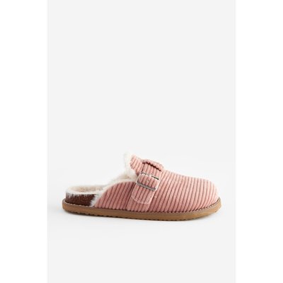 Chaussons mules à boucle côtelé NEXT
