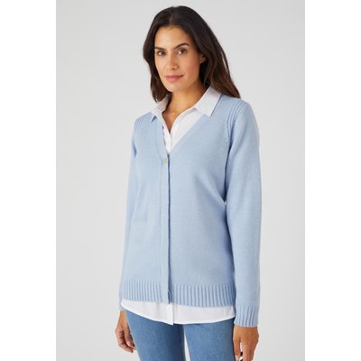 Gilet uni boutonné DAMART