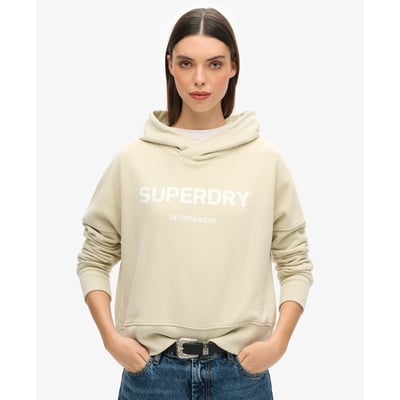 Sweat court droit à capuche Core Sport SUPERDRY