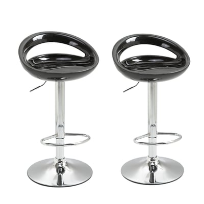 Tabouret de bar ABS Noir HOMCOM