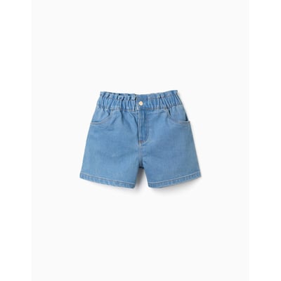 Short en jean avec taille paperbag ZIPPY