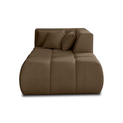 Module d'assise méridienne droit en Tissu - CARACAS LISA DESIGN