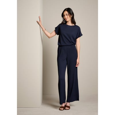Pantalon fluide maille gaufrée LOLALIZA