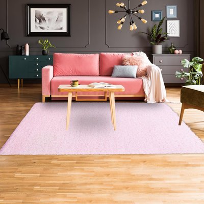 Tapis poils longs shaggy tissé motif uni UNI L UN AMOUR DE TAPIS
