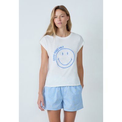 T-shirt manches courtes en coton 'good vibes only' smiley®originals VALLIE ETAM