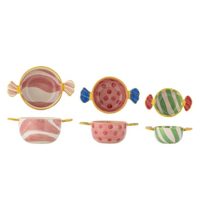 Bols grès peint  CARAMELLA set de 3 BLOOMINGVILLE