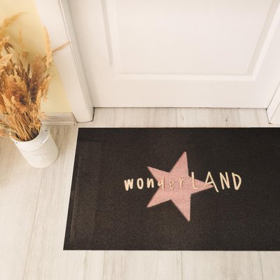 Paillasson tissé motif géométrique RC ETOILE UN AMOUR DE TAPIS