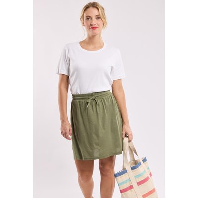 Jupe courte taille élastiquée en coton et modal ARMOR-LUX