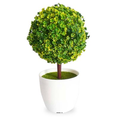 Mini plante topiaire Vert jaune déco H25cm e ARTIFICIELLES