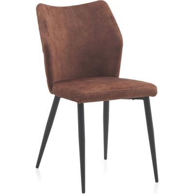 Chaise  velours pieds métal  assise confortable RECOLLECTION