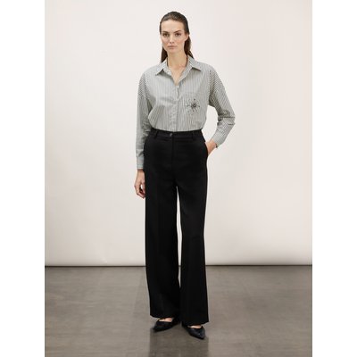 Pantalon large en flanelle de viscose mélangée MOTIVI