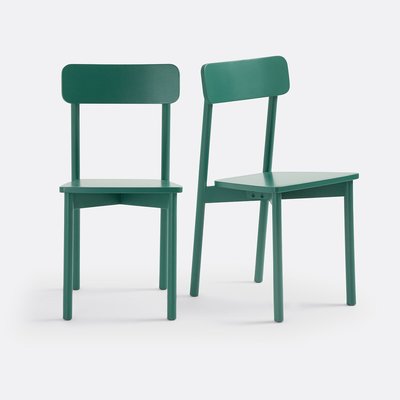 Set van 2 stoelen in gekleurd massief beukenhout, Jodi LA REDOUTE INTERIEURS