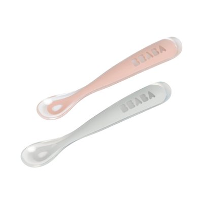 Lot de 2 cuillères silicone 1er âge BEABA