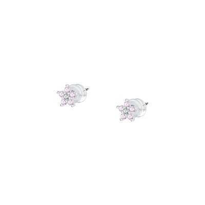 Boucles d'oreilles en or 375 et oxyde de zirconium CLEOR
