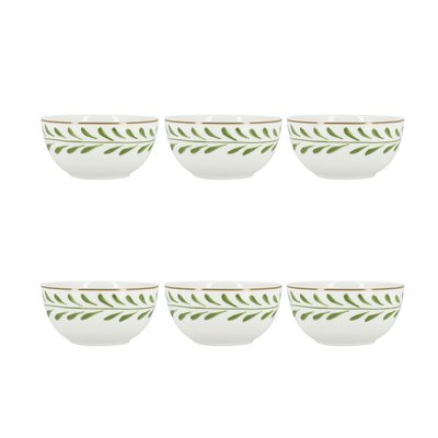 Lot de 6 bols 45cl en porcelaine, LEMON NOVASTYL