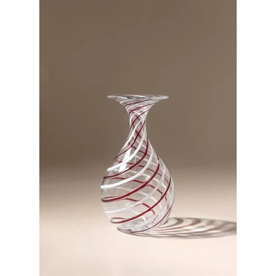 Grand vase en verre à rayures MANGO HOME