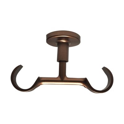 Support Plafond Double Ouvert Cuivre Vieilli D28 Mm MOBOIS