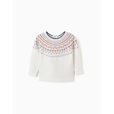 Pull en maille avec motif jacquard ZIPPY