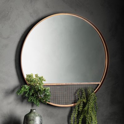 80cm Bronze Wire Detail Mirror SO'HOME
