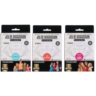 Jeu de cartes  entre amis 54 cartes (Lot de 3) CMP